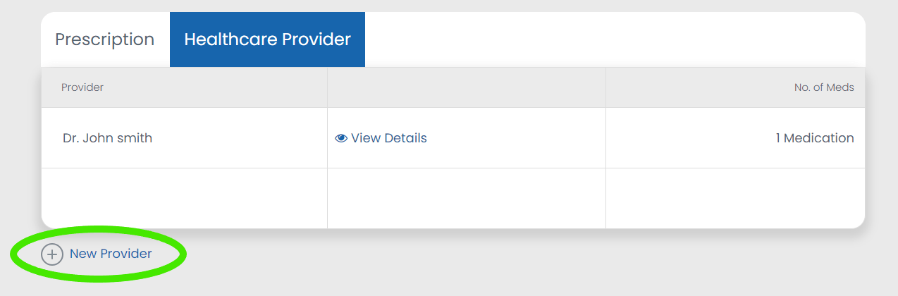 how to add a new healthcare provider