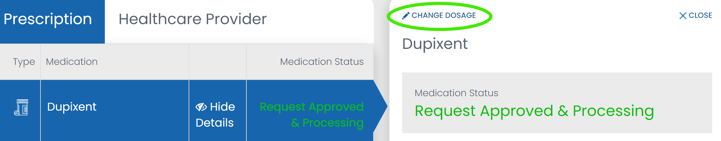 how to update medication dosage